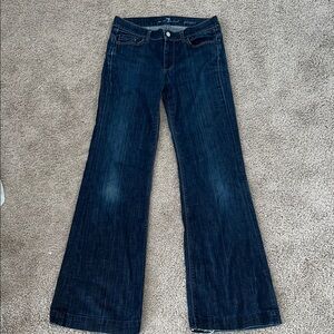 7 For All Mankind Dark Blue Flare Jeans|Ginger|Size 29